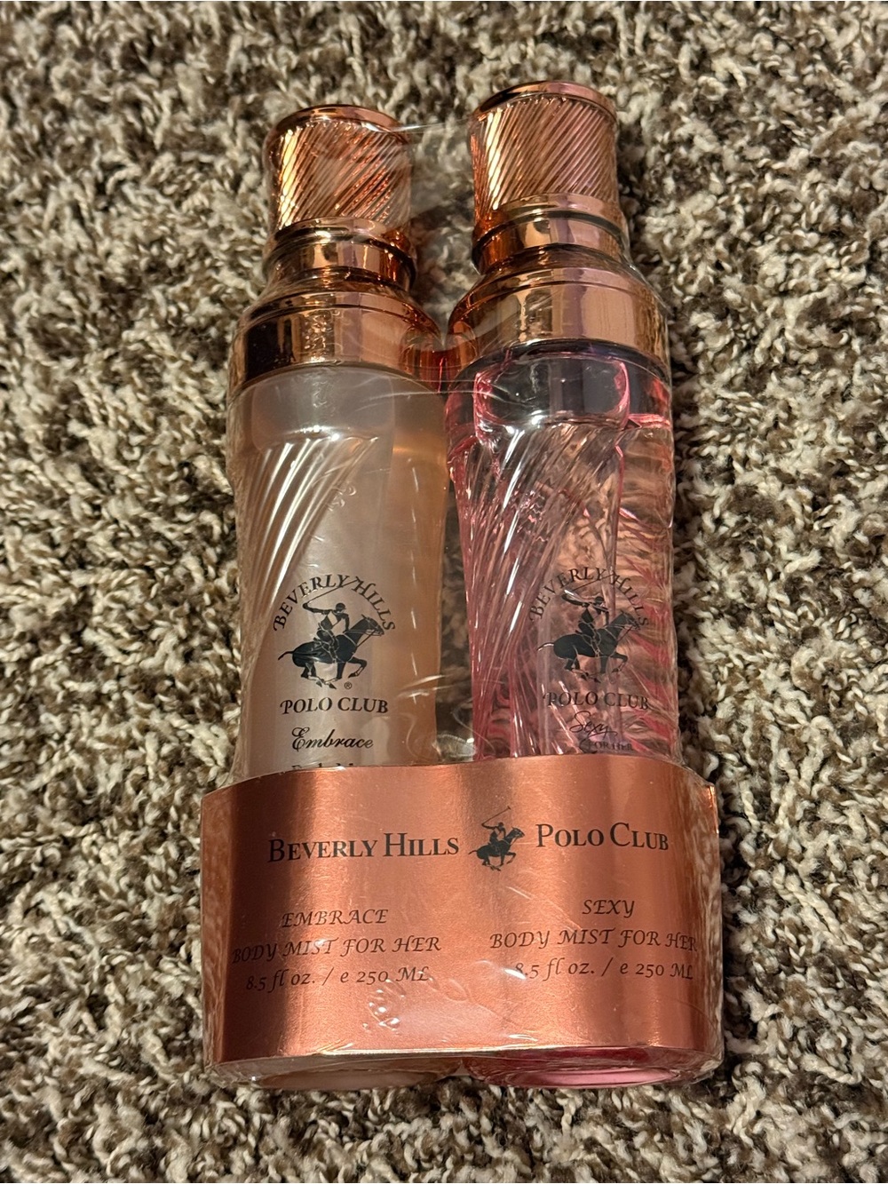Beverly Hills Polo Club Pearl White & Soft Pink Body Mist Duo